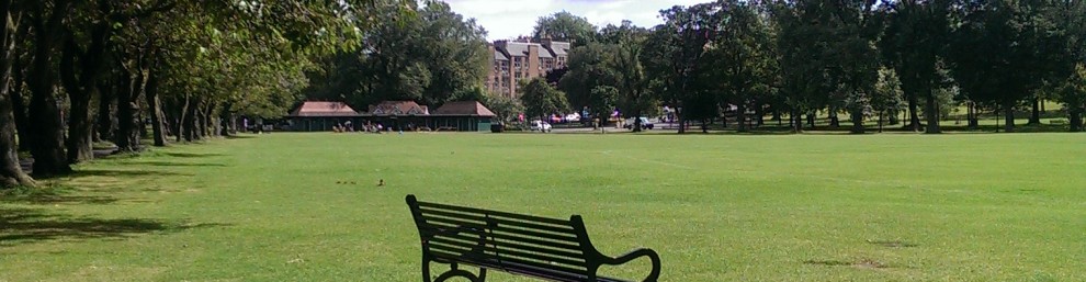 My favorite bench in Edinburgh, where I drafted "Brigadoom."